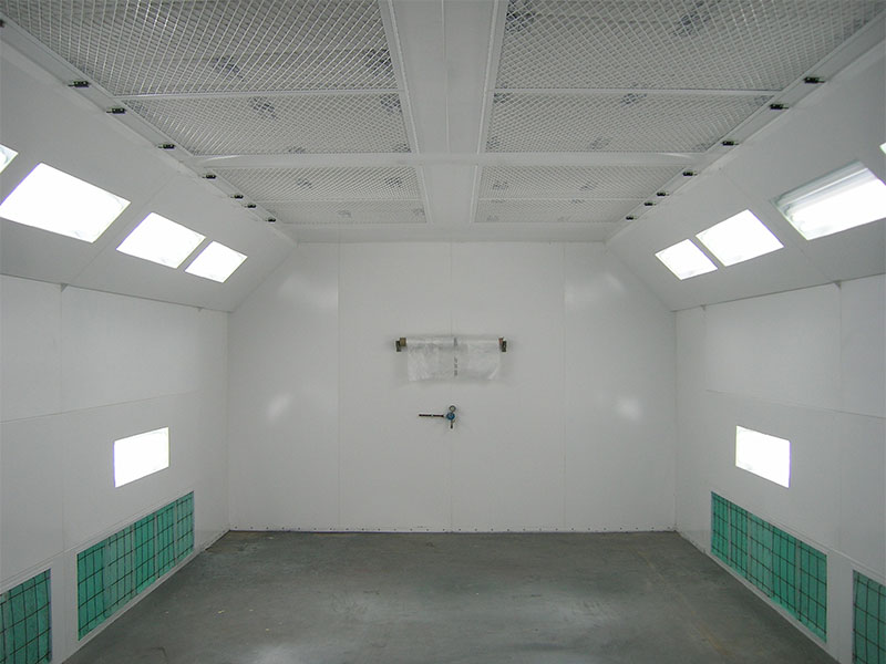 Automotive Side Downdraft Spray Paint Booths Industrial Finishing Systems