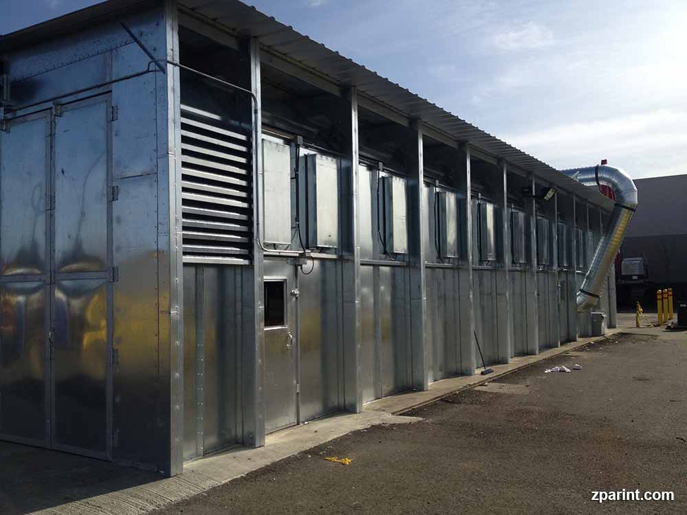 Outdoor paint booth