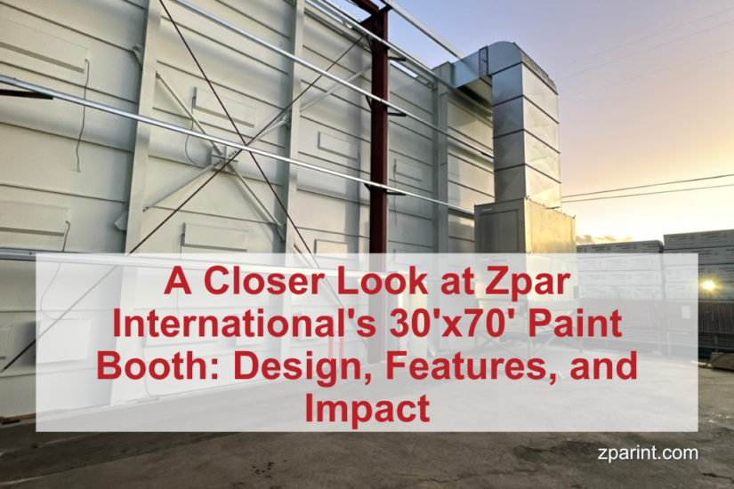 A Closer Look at Zpar International’s 30’x70′ Paint Booth: Design, Features, and Impact